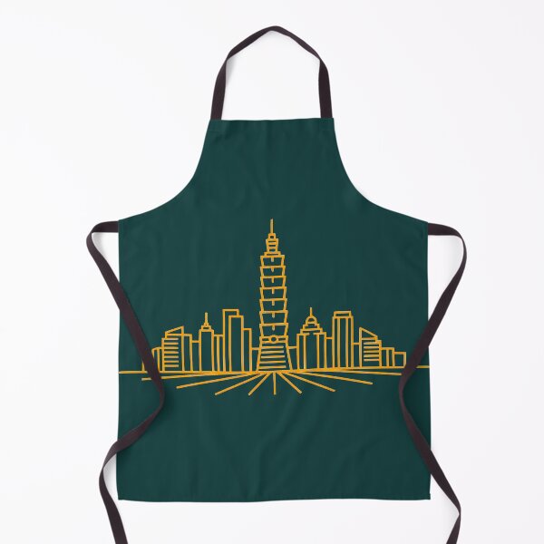 Item preview, Taipei Skyline Line Art – Minimalist Taiwan Cityscape designed and sold by KungPowUnicorn.