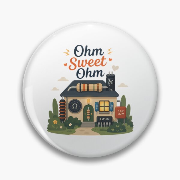 Item preview, Ohm Sweet Ohm Electronics Pun designed and sold by THEJOHNJADS.