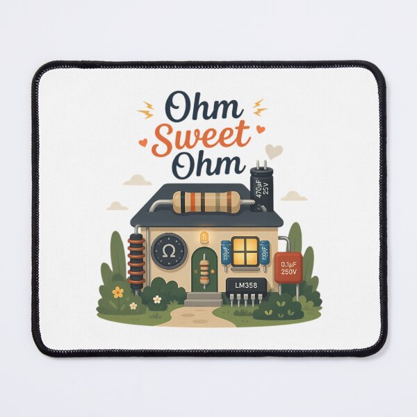 Item preview, Ohm Sweet Ohm Electronics Pun designed and sold by THEJOHNJADS.