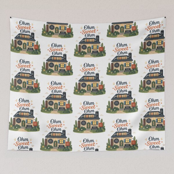 Item preview, Ohm Sweet Ohm Electronics Pun designed and sold by THEJOHNJADS.