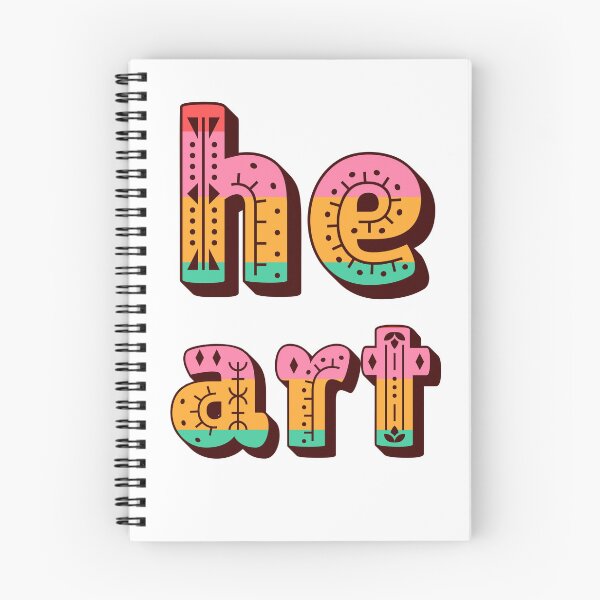 Item preview, Heart typography saying love folk art designed and sold by Mauswohn.
