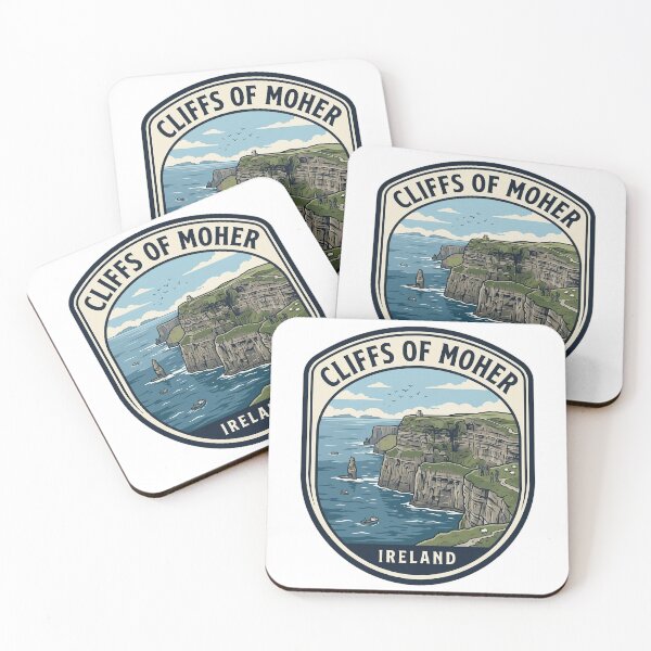 Item preview, Cliffs of Moher Ireland Vintage Travel Badge designed and sold by k3rstman1.