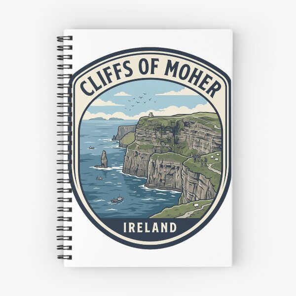 Item preview, Cliffs of Moher Ireland Vintage Travel Badge designed and sold by k3rstman1.