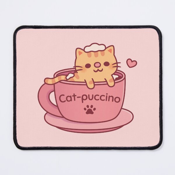 Item preview, Cat-puccino Cute Tabby Cat In Coffee Cup designed and sold by rustydoodle.