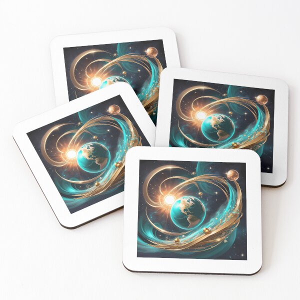 Item preview, Teal Earth And Solar Winds With Twisted Metal Reaching The Sun designed and sold by WeAreUSAs.