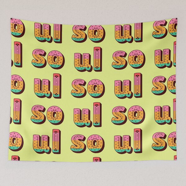 Item preview, Soul Typography Saying Folk Art Font designed and sold by Mauswohn.