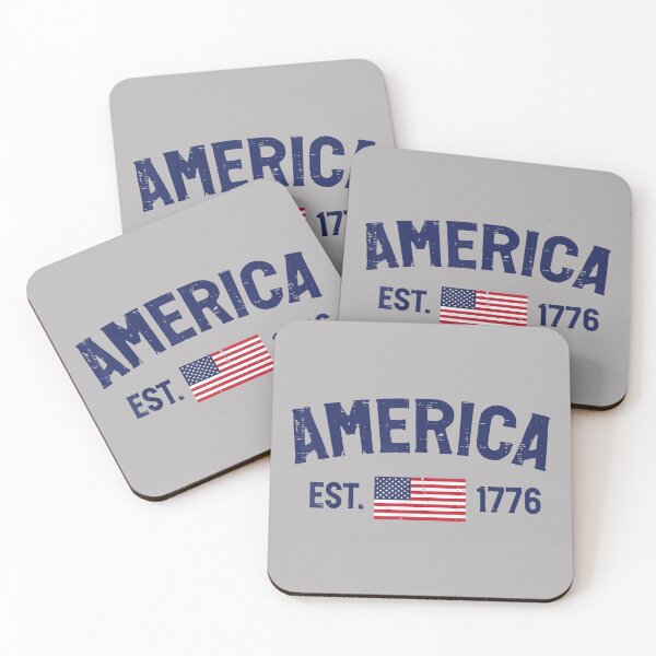Item preview, America Est 1776 US Flag Vintage 4th of July Men Women Kids designed and sold by GreggRoss.