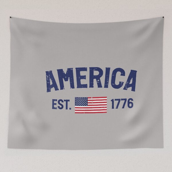Item preview, America Est 1776 US Flag Vintage 4th of July Men Women Kids designed and sold by GreggRoss.