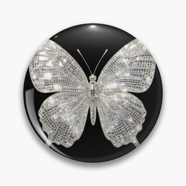 Item preview, Silver Disco Mirror Butterfly designed and sold by Moody Critters.