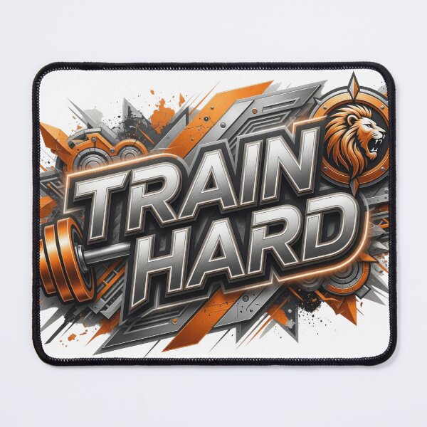 Item preview, Crisp TRAIN HARD Artistic Motif designed and sold by dazzlemakers.