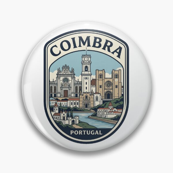 Item preview, Coimbra Portugal Vintage Travel Badge Illustration designed and sold by k3rstman1.