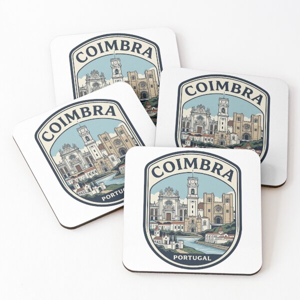 Item preview, Coimbra Portugal Vintage Travel Badge Illustration designed and sold by k3rstman1.