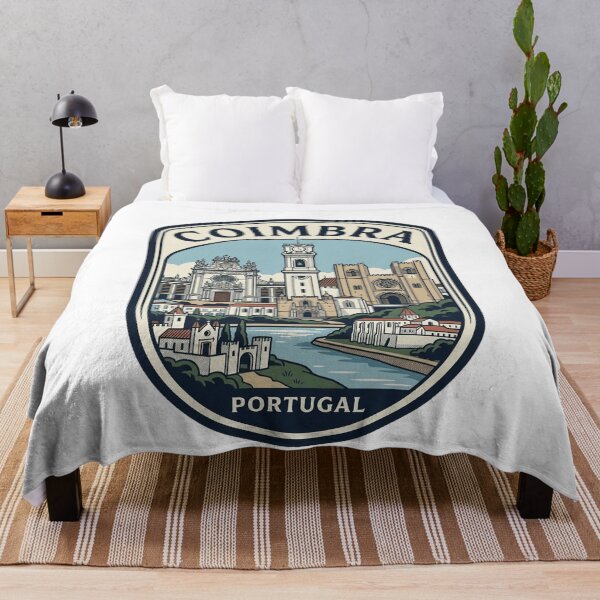 Item preview, Coimbra Portugal Vintage Travel Badge Illustration designed and sold by k3rstman1.