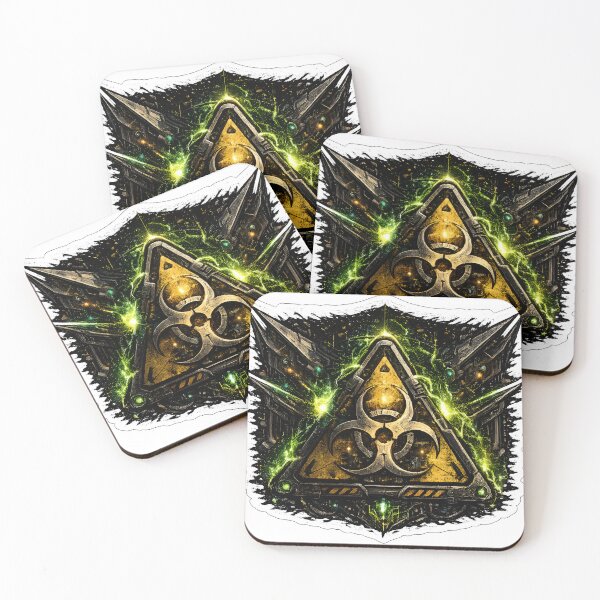 Item preview, Techwear Biohazard Warning Sign Toxic Art designed and sold by RiteshCenter .
