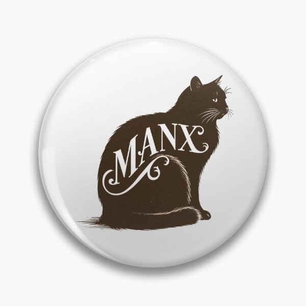 Item preview, Manx Cat Word Art | Typography Cat Silhouette Design designed and sold by AyfuDesigns.