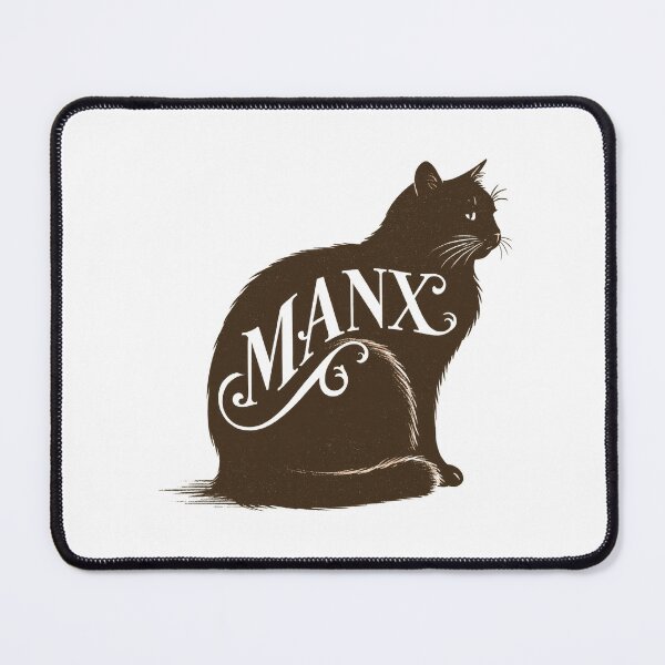 Item preview, Manx Cat Word Art | Typography Cat Silhouette Design designed and sold by AyfuDesigns.