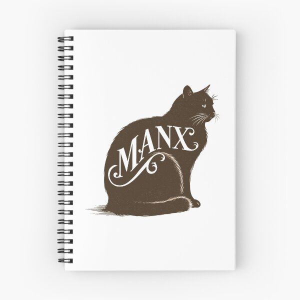 Item preview, Manx Cat Word Art | Typography Cat Silhouette Design designed and sold by AyfuDesigns.