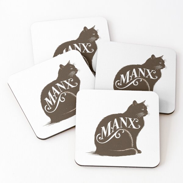 Item preview, Manx Cat Word Art | Typography Cat Silhouette Design designed and sold by AyfuDesigns.