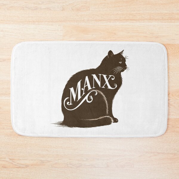 Item preview, Manx Cat Word Art | Typography Cat Silhouette Design designed and sold by AyfuDesigns.