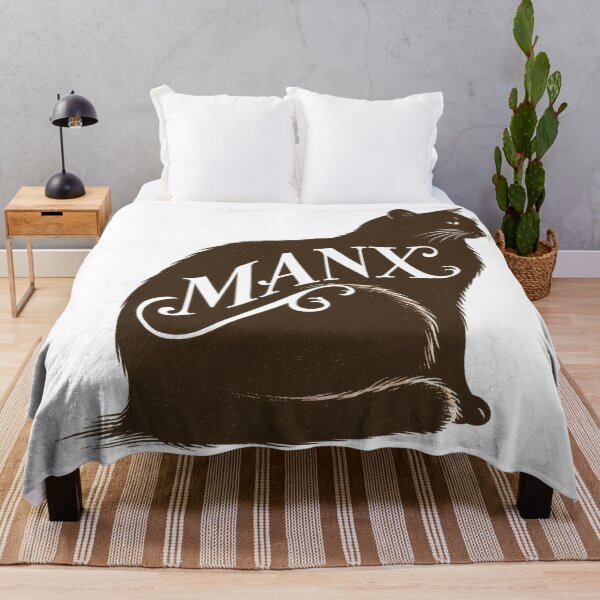 Item preview, Manx Cat Word Art | Typography Cat Silhouette Design designed and sold by AyfuDesigns.