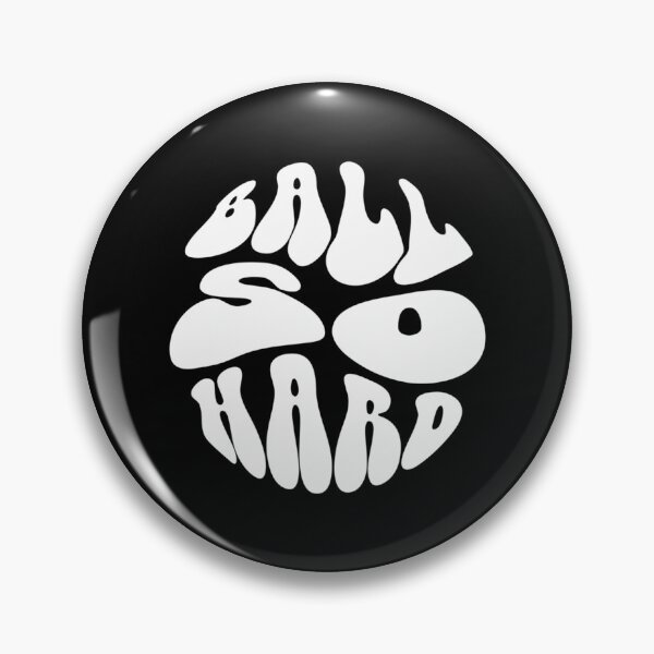 Item preview, Ball So Hard Text Monochrome Black designed and sold by Garmaramas.