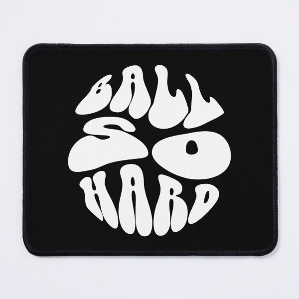 Item preview, Ball So Hard Text Monochrome Black designed and sold by Garmaramas.
