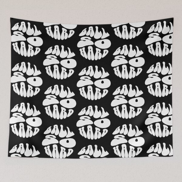 Item preview, Ball So Hard Text Monochrome Black designed and sold by Garmaramas.