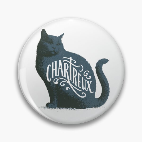 Item preview, Chartreux Cat Word Art | Typography Cat Silhouette Design designed and sold by AyfuDesigns.