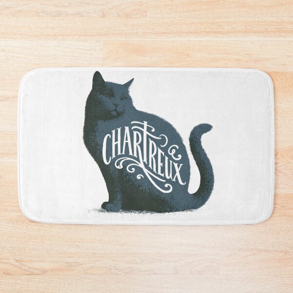 Item preview, Chartreux Cat Word Art | Typography Cat Silhouette Design designed and sold by AyfuDesigns.
