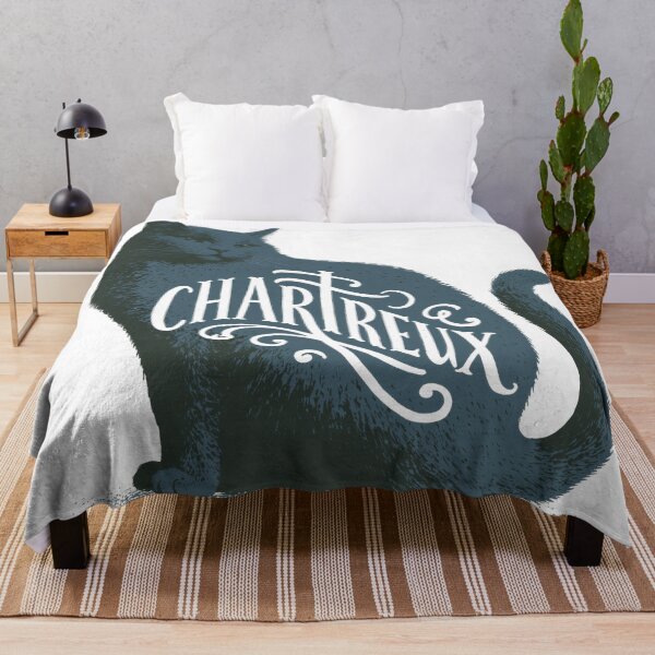 Item preview, Chartreux Cat Word Art | Typography Cat Silhouette Design designed and sold by AyfuDesigns.