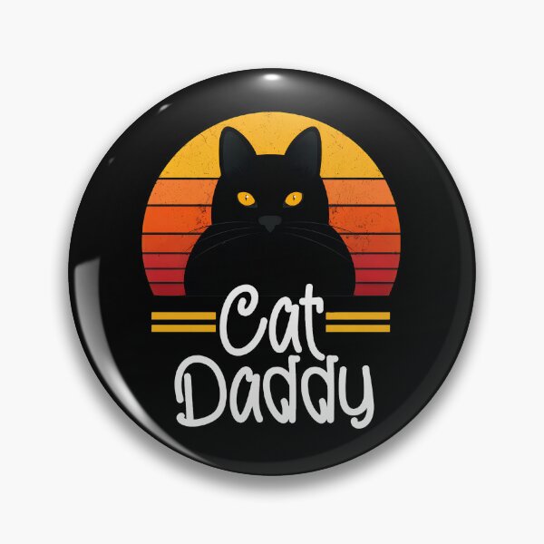 Item preview, Cat Daddy Black Cat Retro Sunset Design designed and sold by GiaoCalonas.