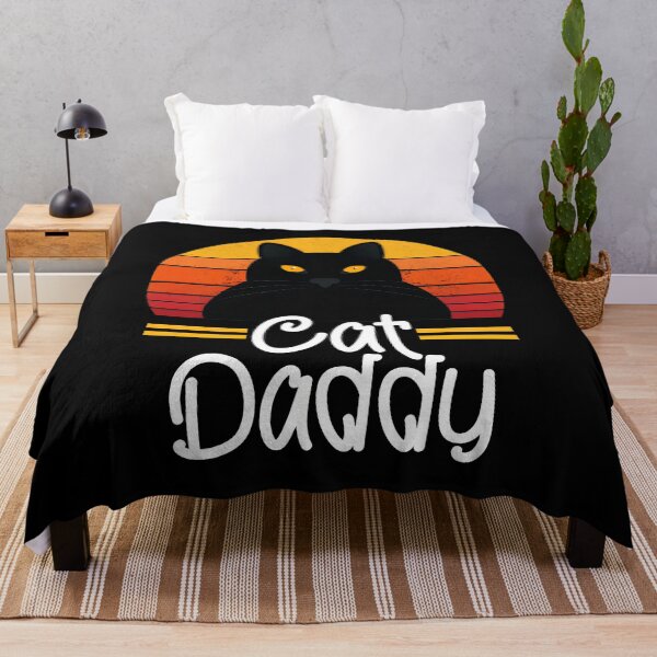Item preview, Cat Daddy Black Cat Retro Sunset Design designed and sold by GiaoCalonas.