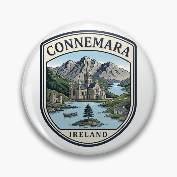 Item preview, Connemara Ireland Vintage Travel Badge Kylemore Abbey designed and sold by k3rstman1.