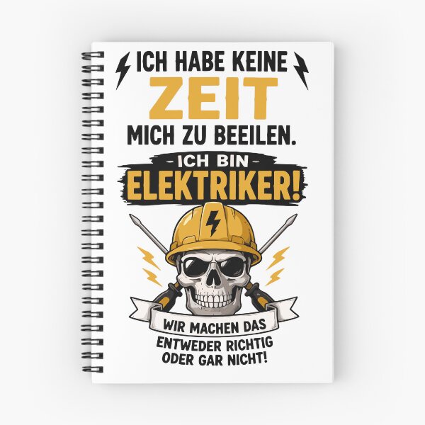 Item preview, Electrician skull - Time for electricity designed and sold by Fritz-Nicole Print Shop.