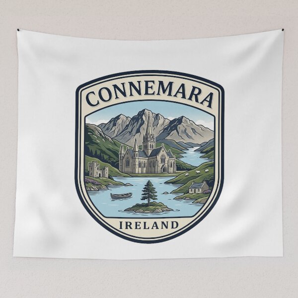 Item preview, Connemara Ireland Vintage Travel Badge Kylemore Abbey designed and sold by k3rstman1.
