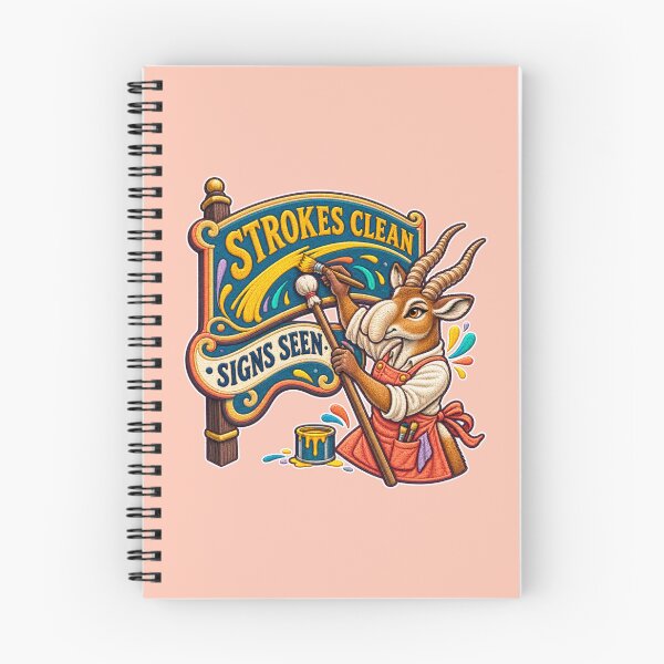 Item preview, Labor Day Saiga Sign Painter – Strokes Clean Signs Seen Embroidery Design designed and sold by Jaani-T.