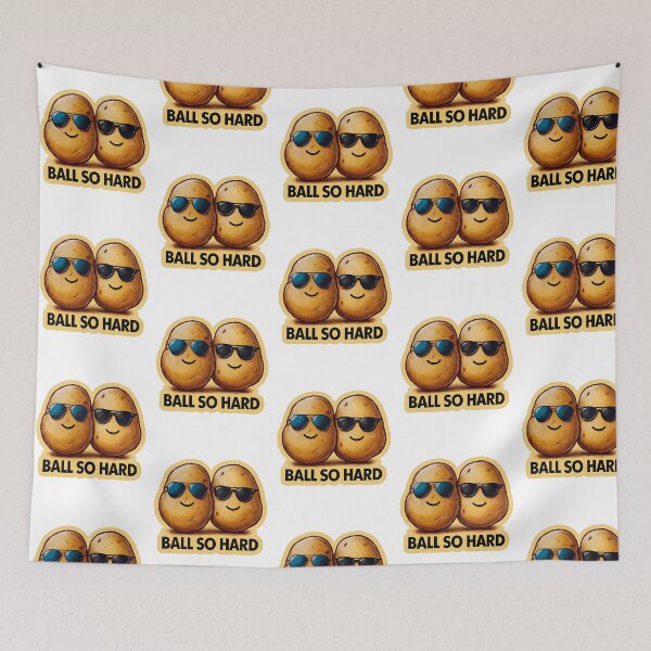 Item preview, Funny Potato Friends Ball So Hard - Cool Cartoon Veggie Design designed and sold by Garmaramas.