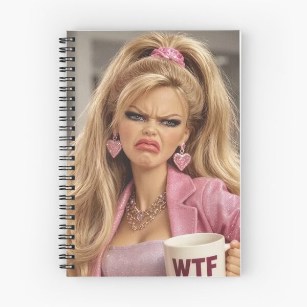 Item preview, WTF Coffee Mug Pink Glam Blonde Doll Funny Meme designed and sold by Devilians92.