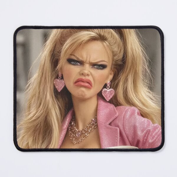 Item preview, WTF Coffee Mug Pink Glam Blonde Doll Funny Meme designed and sold by Devilians92.