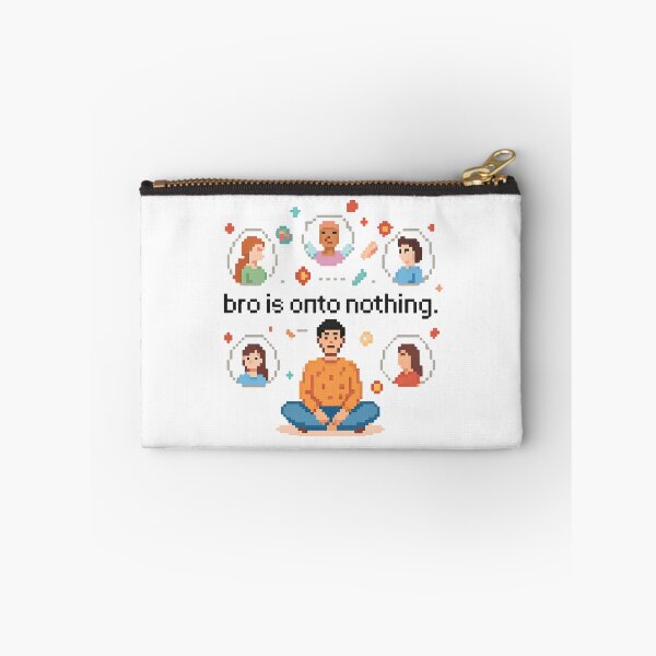 Item preview, concern meme bro is onto nothing T-Shirt, Pixel Art Meme, Meditation Humor, Retro Gaming Style, Funny Internet Graphic Tee designed and sold by pawsome purrfect.
