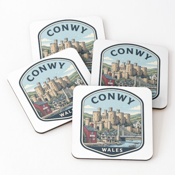 Item preview, Conwy Wales Castle Vintage Travel Badge designed and sold by k3rstman1.