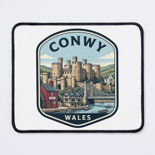 Item preview, Conwy Wales Castle Vintage Travel Badge designed and sold by k3rstman1.