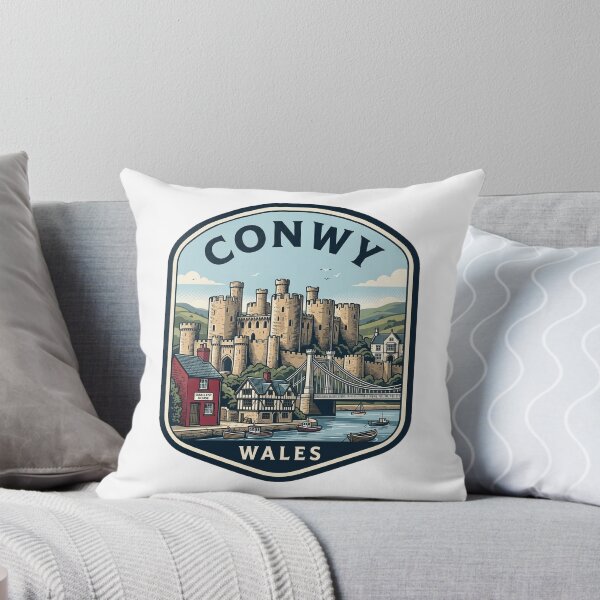 Item preview, Conwy Wales Castle Vintage Travel Badge designed and sold by k3rstman1.