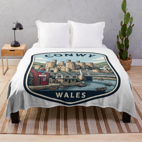 Item preview, Conwy Wales Castle Vintage Travel Badge designed and sold by k3rstman1.