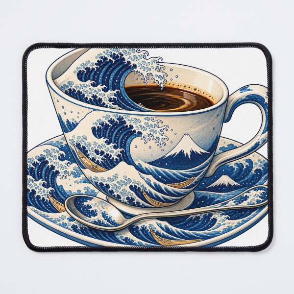 Item preview, Great Wave Coffee Cup – Japanese Ukiyo-e Art designed and sold by ChicClicker.