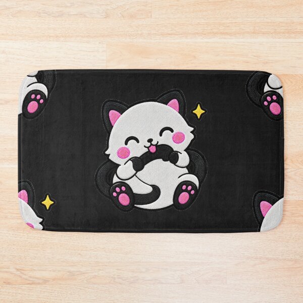 Item preview, Funny Cat Chasing Its Tail Kawaii Embroidery Patch designed and sold by ColorSplash123.