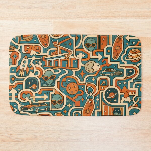 Item preview, Retro Space Motel (Tourism x Doodle) designed and sold by Thai Vibe Studio.
