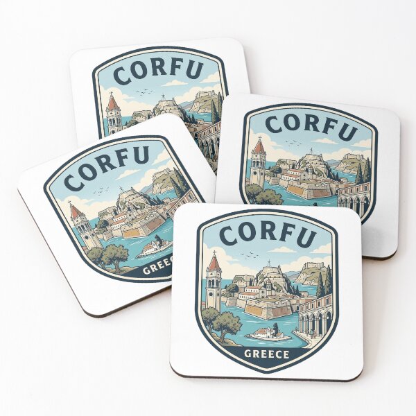 Item preview, Corfu Greece Vintage Travel Badge designed and sold by k3rstman1.