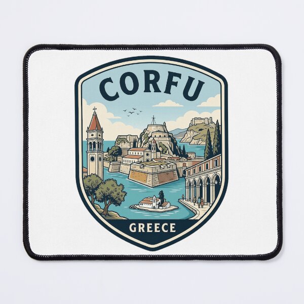 Item preview, Corfu Greece Vintage Travel Badge designed and sold by k3rstman1.