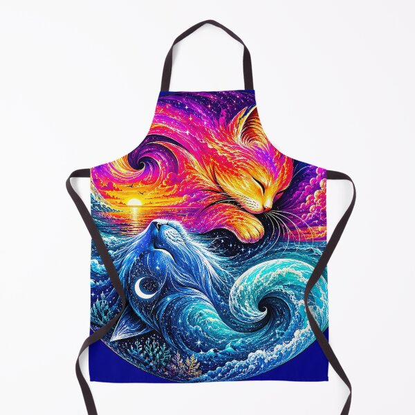 Item preview, ⚖️ PURRFECTLY BALANCED COLLECTION ⚖️ - OCEAN & SUNSET CATS designed and sold by WheelieGdArt.